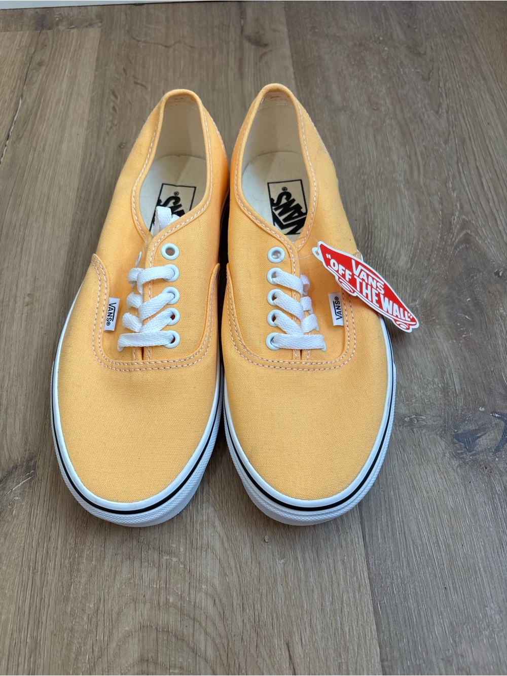 Vans Authentic Canvas Sneakers Yellow Womens Size 9 New